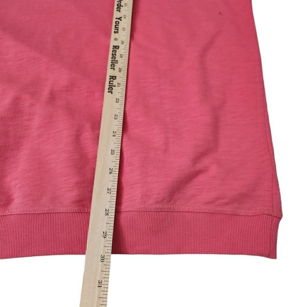 AdiPure by Adidas Mens Golf Sweater XL Salmon Pink 1/4 Zip Pullover Outdoor - Picture 12 of 13